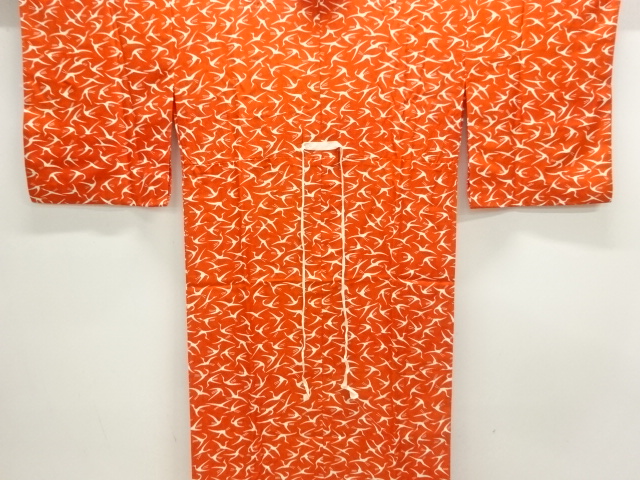 群鶴模様単衣長襦袢